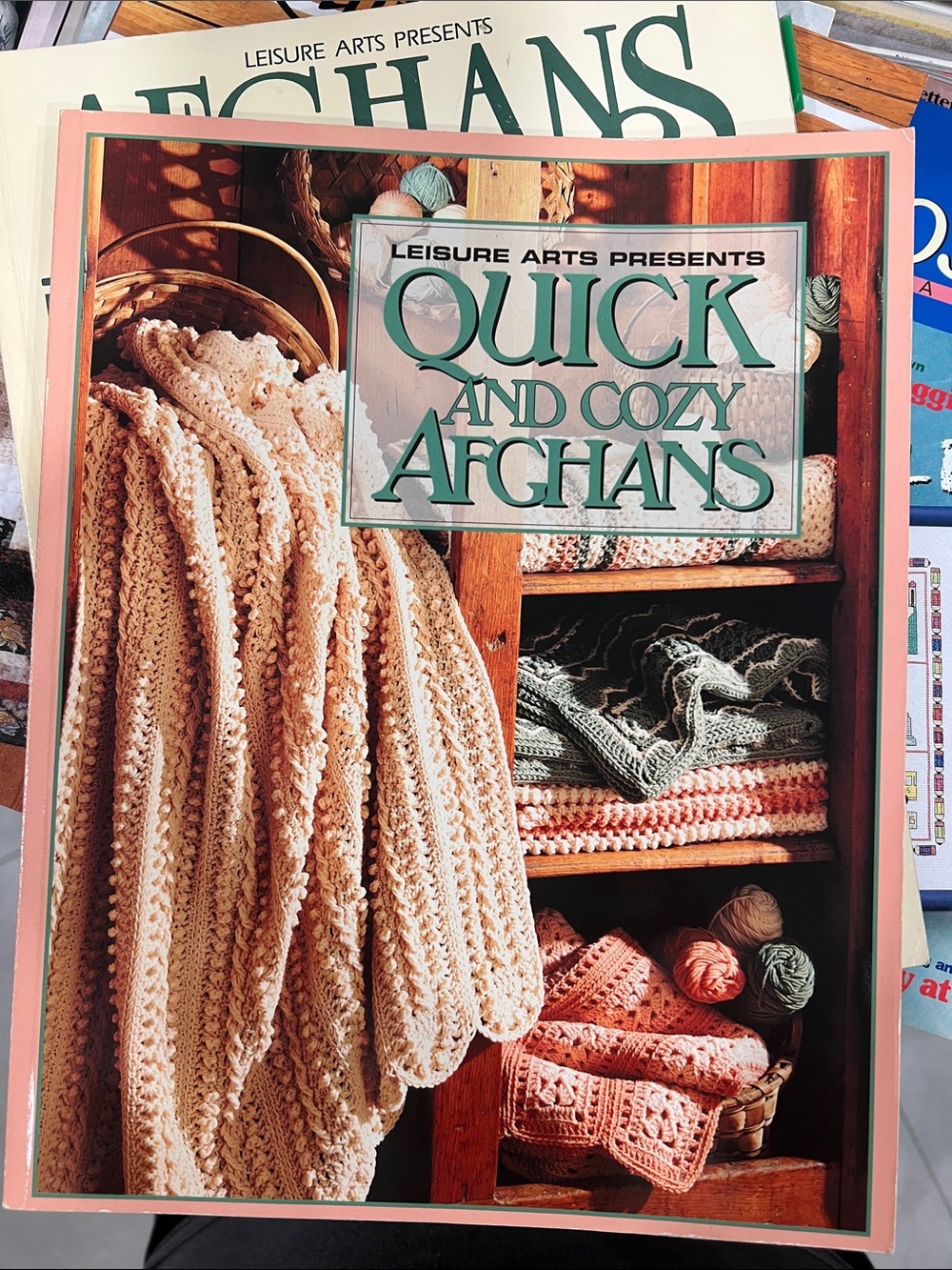 Quick and Cozy Afghans - Cream Throw Pattern Book